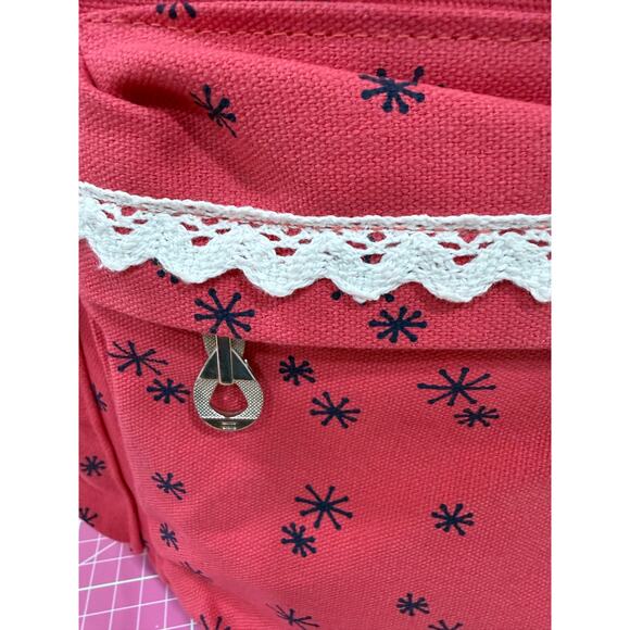 Buck’s Bags Owl Boho Woodland Canvas Backpack Coral Waterproof River Ghost Patch